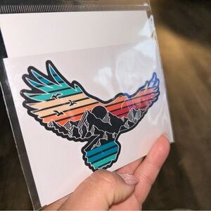 Colorful Eagle Design Sticker